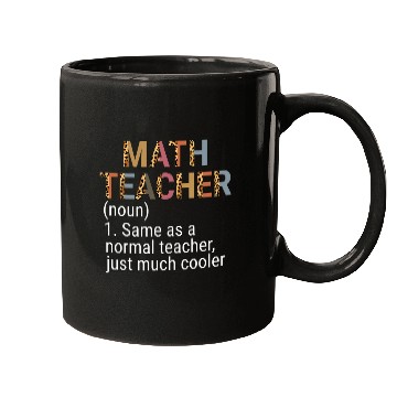 Discover math teacher definition boho leopard back to school Mugs