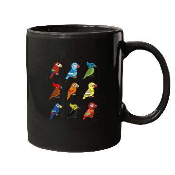 Discover Parrot Cartoon Tropical Bird Mugs