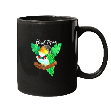 Discover Parrot Bird Mom 2Caique Watercolor Mugs