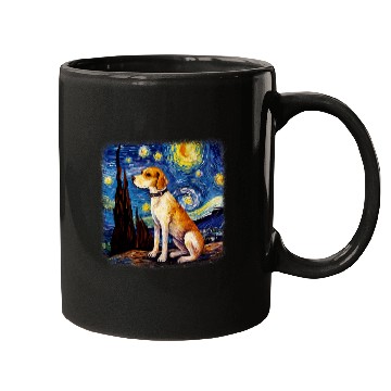 Discover Dog in starry night van gogh Beagle Mugs