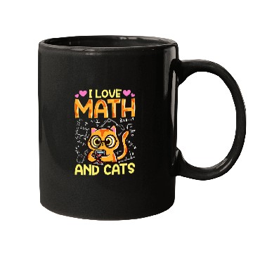 Discover Math Nerd Math Teacher Cat Lover I Love Math And Cats 28 Mugs