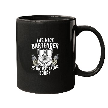Discover The Nice Bartender Is On Vacation Mixologist Pub Bartending Mugs