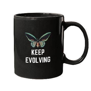 Discover Keep Evolving Butterfly Metamorphosis Cute Insect Bugs Sweet Mugs