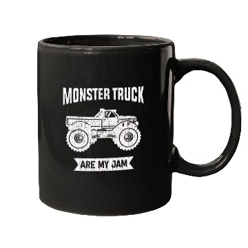 Discover Monster Trucks Are My Jam vintages Retro 22 Mugs