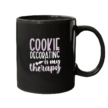 Discover Cookie Decorating Is My Therapy Cookie Decorator Mugs