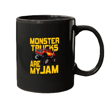 Discover Monster Trucks Are My Jam vintages Retro 210 Mugs