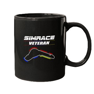 Discover Simrace Sim Racer with Simracing Track 3 Mugs