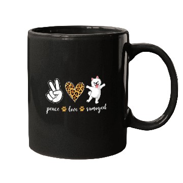 Discover Dog Samoyed Peace Love samoyed dog Mugs
