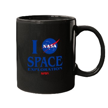 Discover Lacrosse Gift NASA space exploration Insignia Worm Logo Mugs