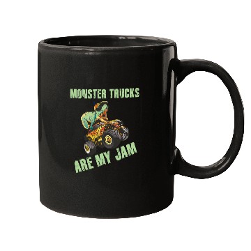 Discover Monster Trucks Are My Jam vintages Retro 215 Mugs