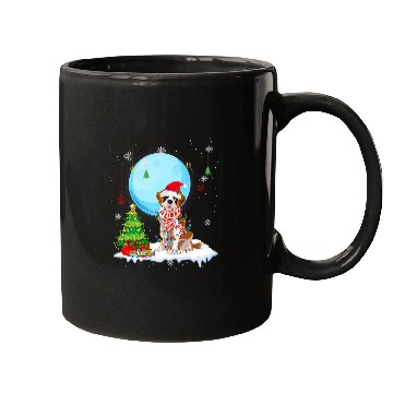 Discover Cute Saint Bernard Christmas Dog Lights Lover Tee Mugs