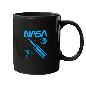 Discover Lacrosse Gift NASA Artemis SLS Space Launch System Worm Logo 22 Mugs