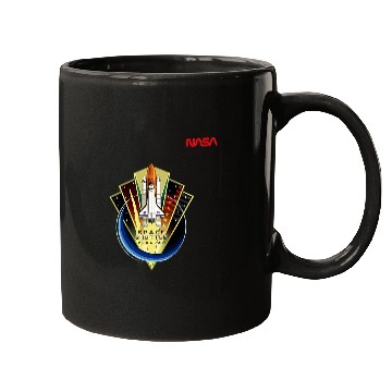 Discover Lacrosse Gift NASA Space Shuttle Program Worm Logo Mugs