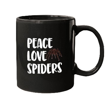 Discover Peace Love Spiders   Funny Halloween Spider Tees Insects Mugs