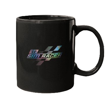 Discover Sim racing or sim racer checkered flag Mugs