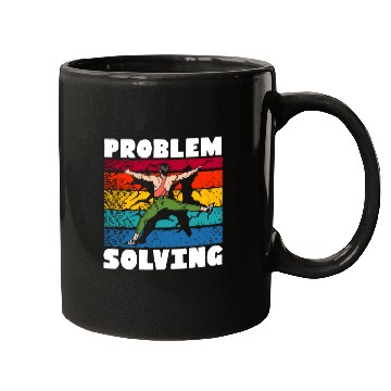 Discover Problem Solving Rock Climbing Wall Climber Bouldering Mugs