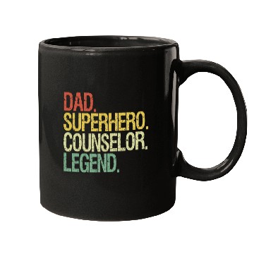 Discover Dad superhero counselor legend Mugs
