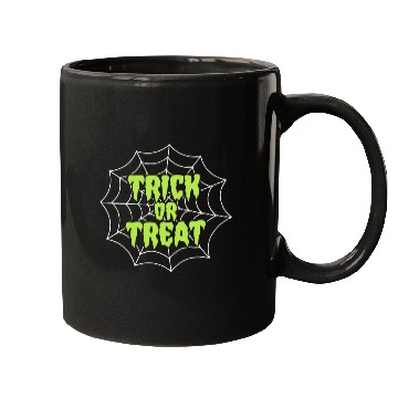 Discover Trick or Treat Spider Web Halloween Mugs