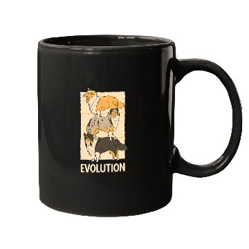 Discover Evolution Border Collie Dogs Herd Mugs