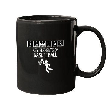 Discover Periodic Table of Elements funny basketball design Mugs