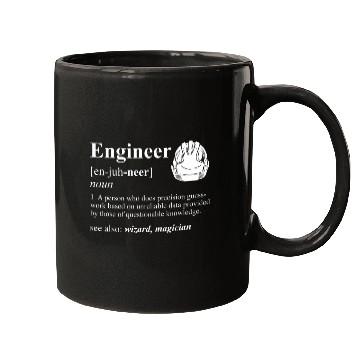 Discover Engineer Definition Wizard Magician Funny Engineer Mugs