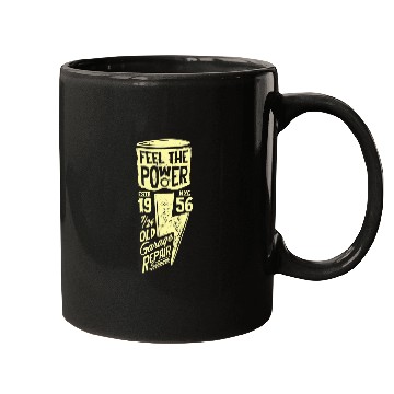 Discover Feel the Power 2Motorcycle Piston 2Cafe Racer Graphic Mugs