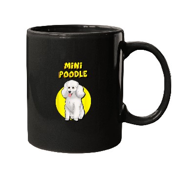 Discover Cute White Miniature Poodle Mugs