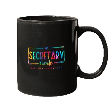 Discover Tie Dye School Secretary Administrative Assistant Office 23 Mugs