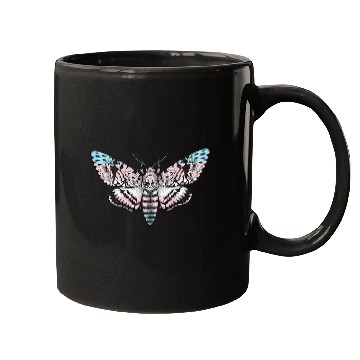 Discover Trans Pride Flag Transgender Hawk Moth LGBT  Emo Goth Mugs