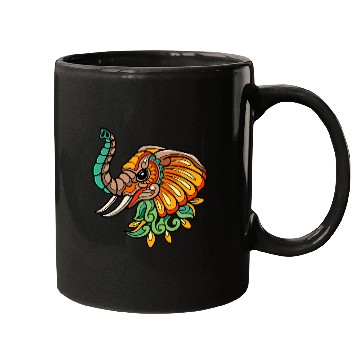Discover Henna Elephant Art Yoga Wildlife 2 Mugs