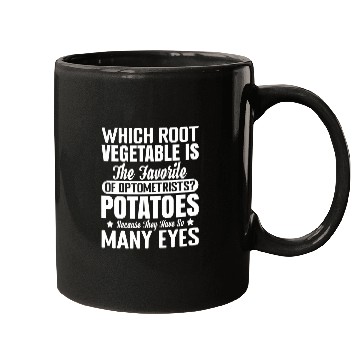 Discover Optometrists Favorite Root Vegetable Optometry Eyeglasses Mugs