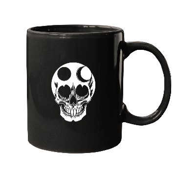 Discover Horror Skull Skull Art Skull Gothic Heavy Metal 2 Mugs