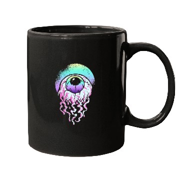 Discover Horror Eyeball Pastel Goth Aesthetic Gothic Emo Mugs