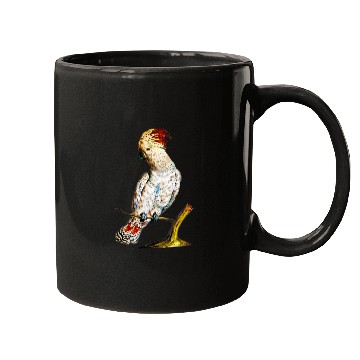 Discover White Parrot with Punk Crest Mugs