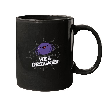 Discover Web Designer Funny Spider Pun Mugs