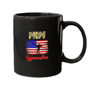 Discover Mothers day Gymnastics Mom USA American Flag Mugs