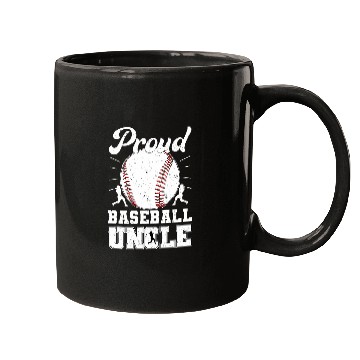 Discover Proud Baseball Uncle Of A Baseball Player Uncle Mugs
