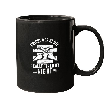Discover Really Tired Brick Mason Masonry Construction Bricklayer Mugs