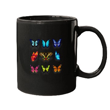 Discover Nine Beautiful Butterflies Mugs