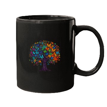 Discover Womens Butterfly Tree Flying Butterflies Mugs
