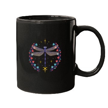 Discover Witchy Celestial Dragonfly Mugs