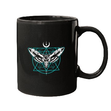 Discover vintages Occult Moth Gothic Nu Goth Third Eye Witchcraft Mugs