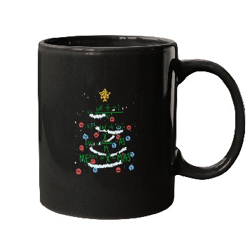 Discover Merry xmass Christmas Tree Lover Teaching Staff Math Students 24 Mugs