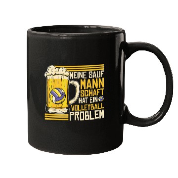 Discover Meine Sauf Mannschaft Hat Ein Volleyball Problem Beer Slogan Mugs