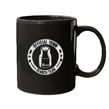 Discover Official 10mm Socket Search Team Car Guy Meme Funny Mechanic Mugs