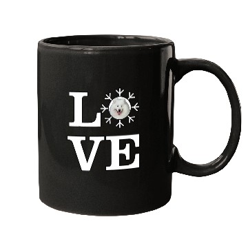 Discover Dog Samoyed Love Snowflake Dog Samoyed Mugs