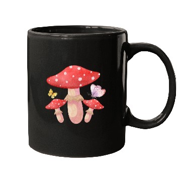 Discover Mushrooms and Butterflies Mugs