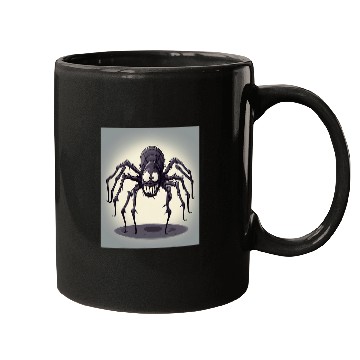 Discover Web Spin Terrifying Spider Cartoon Design Mugs