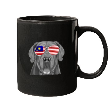 Discover Neapolitan Mastiff Dog Malaysia Flag Sunglasses Mugs