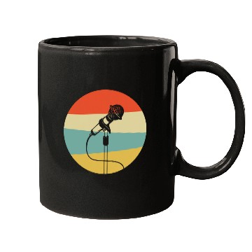 Discover Retro Karaoke Singing Bar Microphone Music Songs Singer Mugs